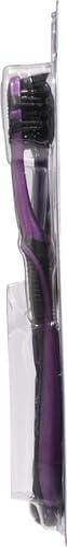 image:imageOralB 3D White Charcoal toothbrush 2 count MEDIUM manual tootbrush pack Whitens teeth removes plaque and stains tongue scraper tooth brush2 Count Pack of 2