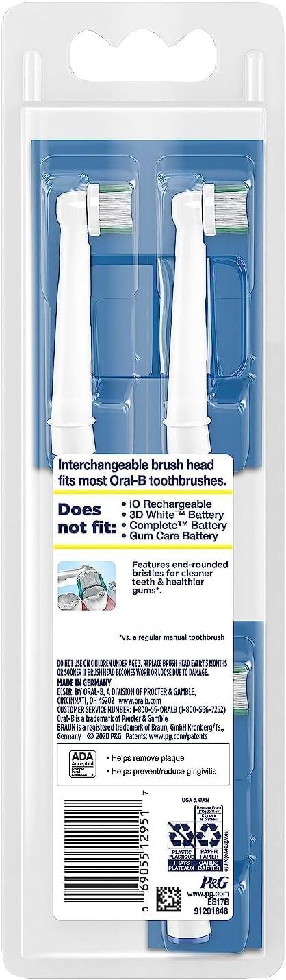 image:imageOralB Daily Clean Replacement Brush Heads for an OralB Electric Toothbrush Pack of 6White Green