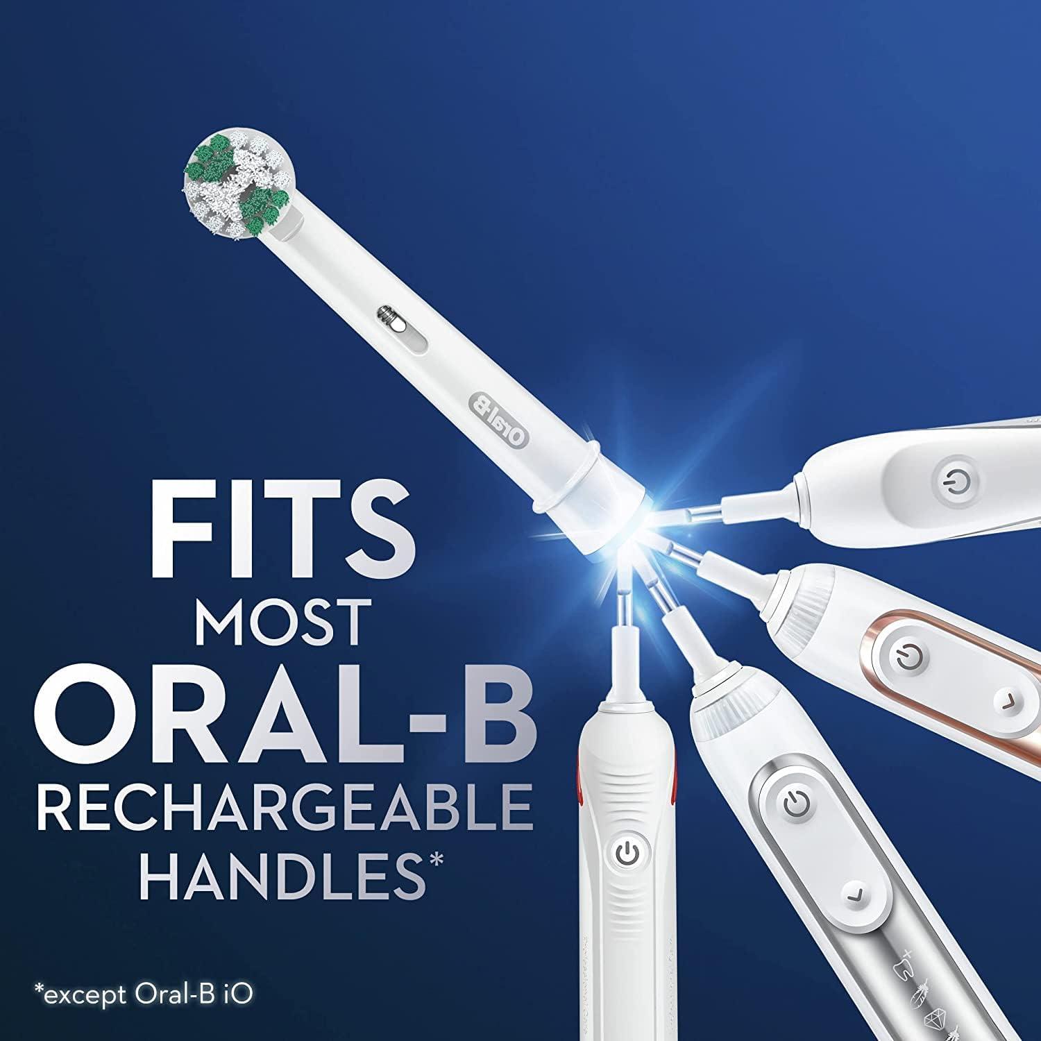 image:imageOralB Daily Clean Replacement Brush Heads for an OralB Electric Toothbrush Pack of 6White Green