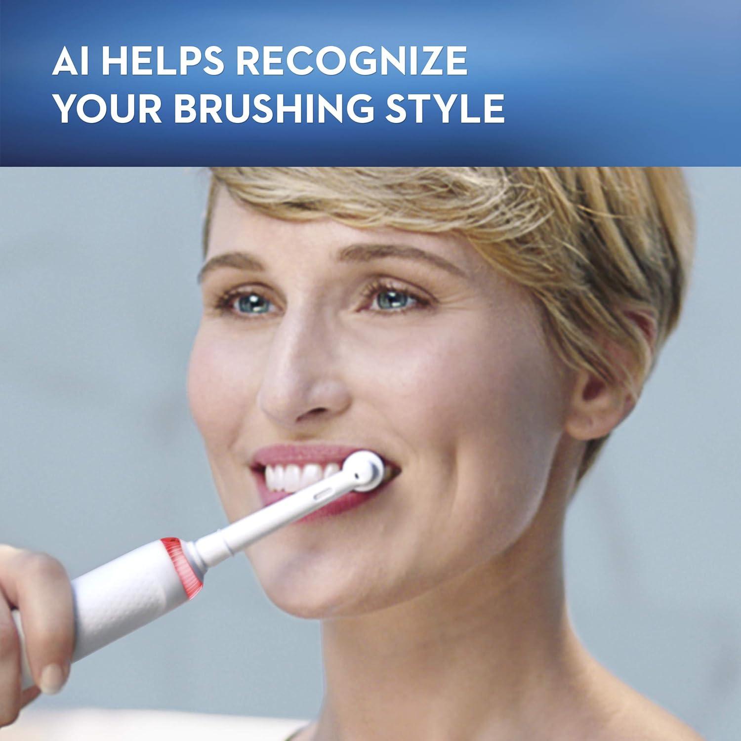 image:imageOralB GENIUS X Electric Toothbrush with 3 OralB Replacement Brush Heads and Toothbrush Case White Packaging May VaryOrchid Purple