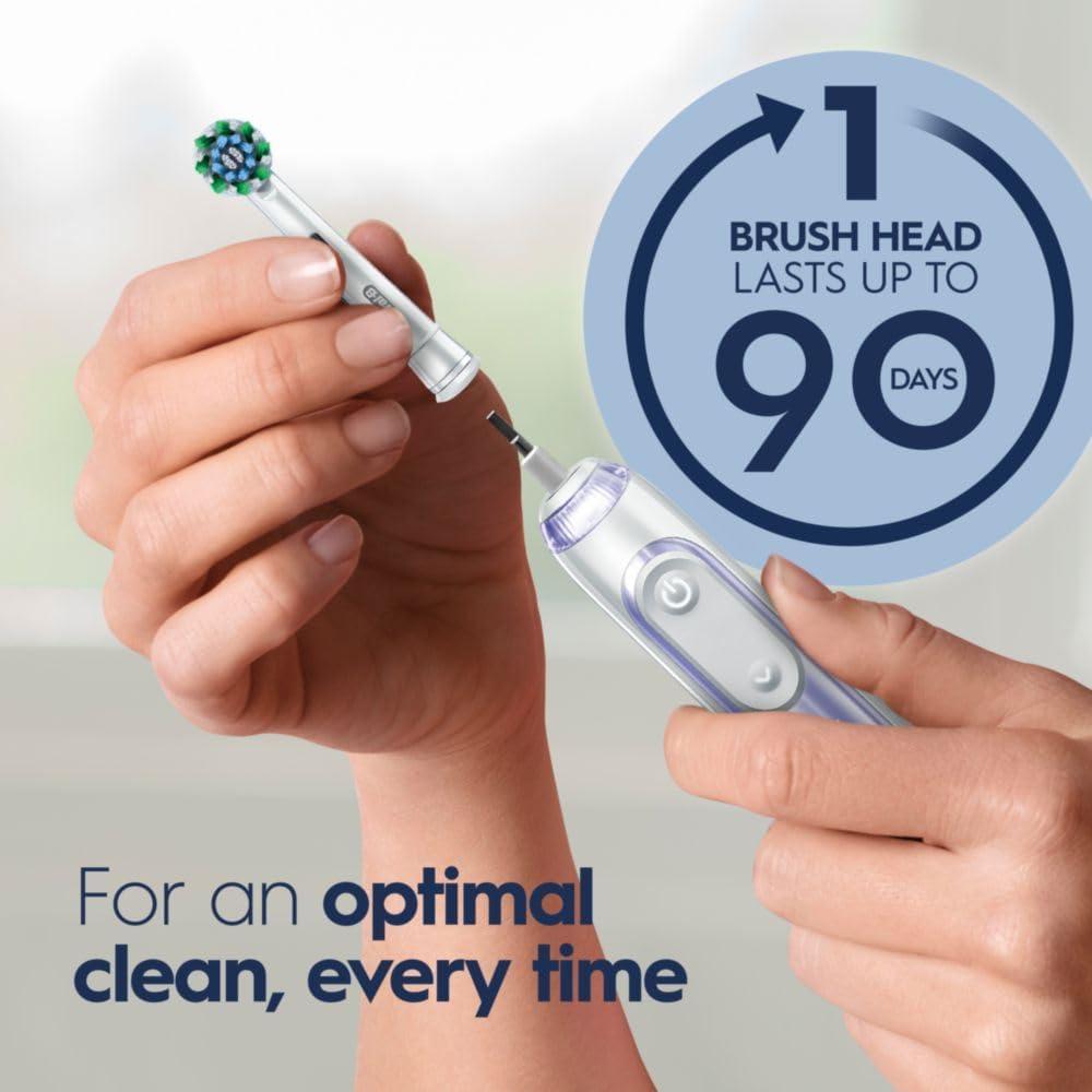image:imageOralB Genius X Limited Rechargeable Electric Toothbrush with 1 Replacement Brush Head Travel Case Midnight BlackPurple