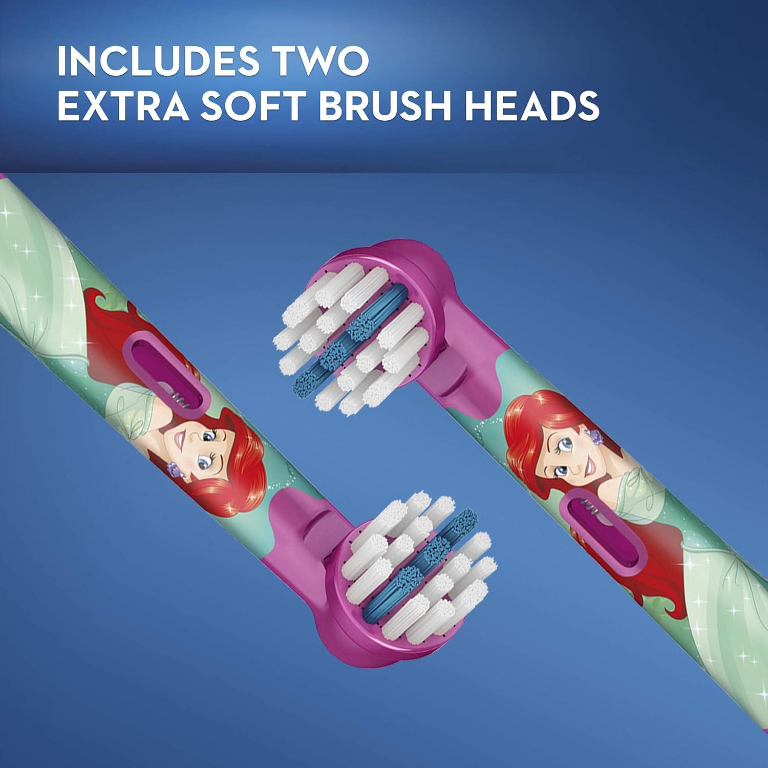 image:imageOralB Kids Extra Soft Replacement Brush Heads featuring Disney Princesses Ages 3 2 countReplacement Brush Heads