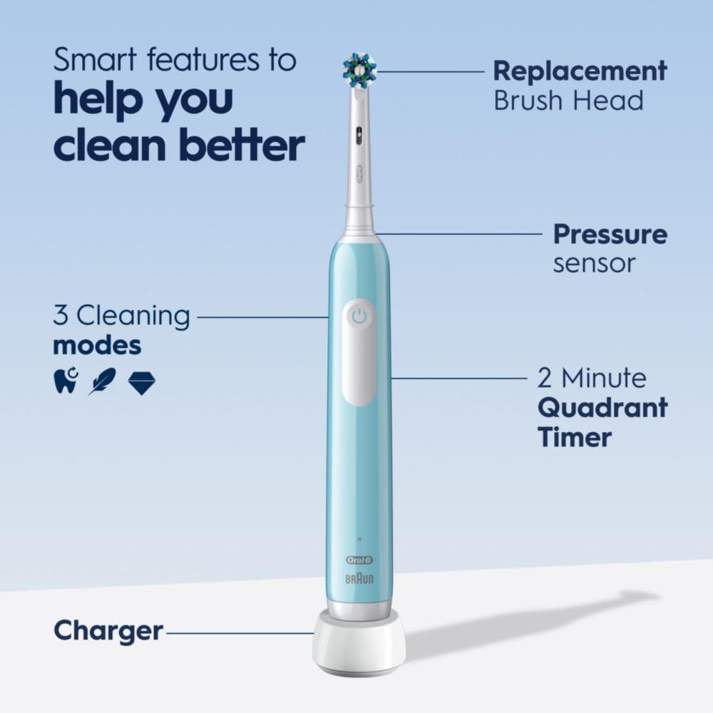image:imageOralB Pro 1000 CrossAction Electric Toothbrush GreenGreen