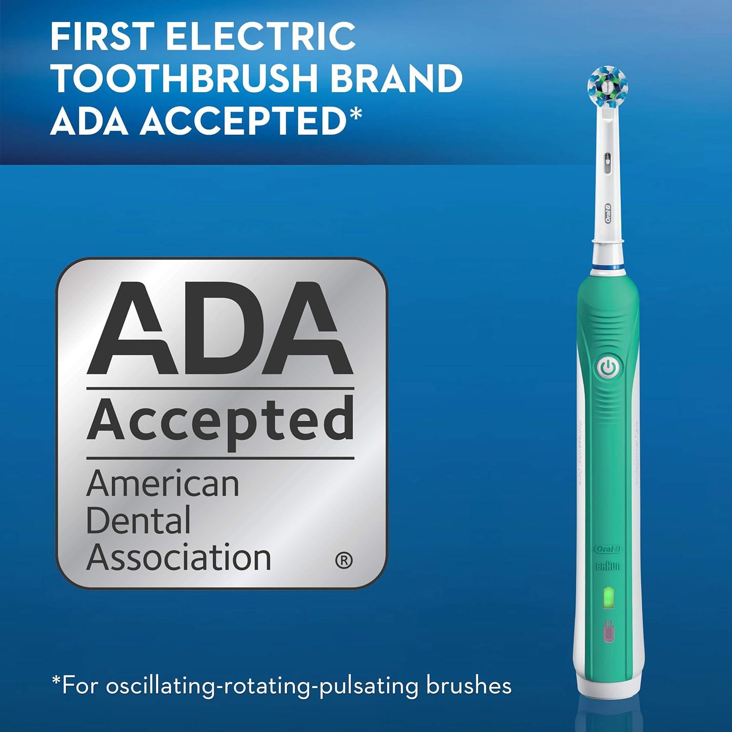 image:imageOralB Pro 1000 CrossAction Electric Toothbrush GreenGreen