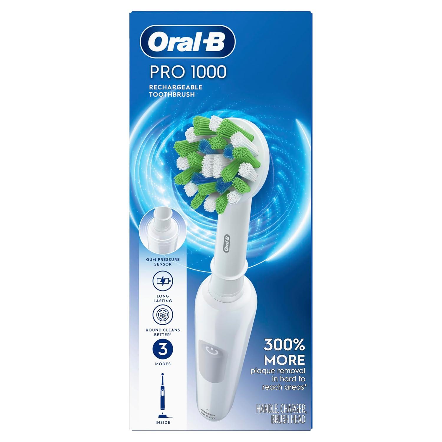 image:imageOralB Pro 1000 Rechargeable Electric Toothbrush White