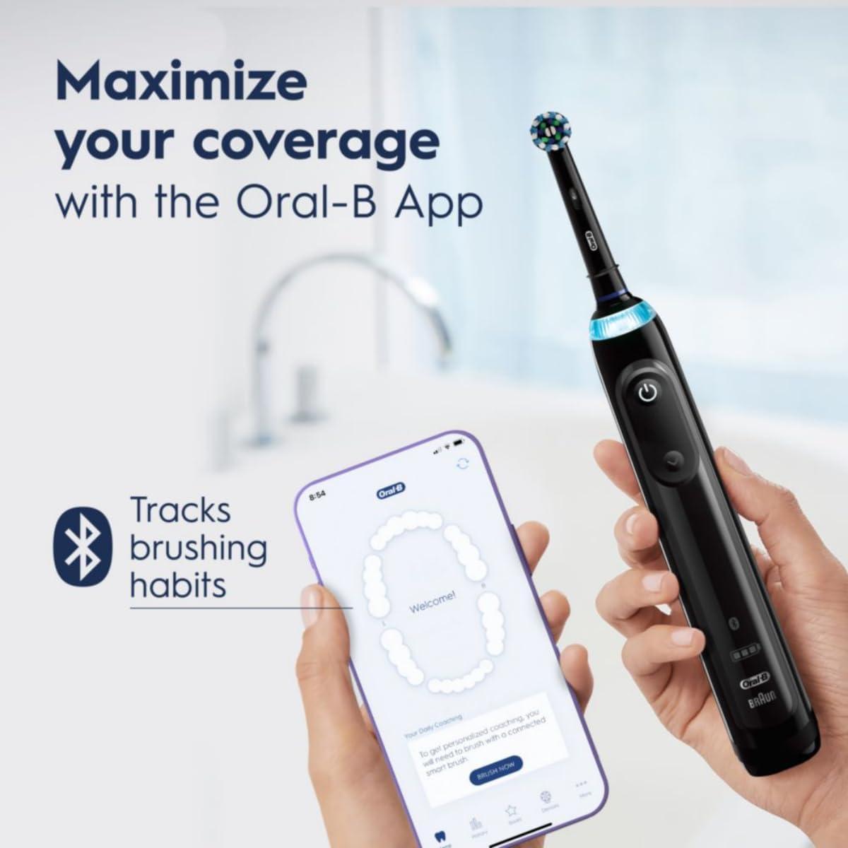 image:imageOralB Pro 5000 Smartseries Power Rechargeable Electric Toothbrush with Bluetooth Connectivity Black EditionBlack