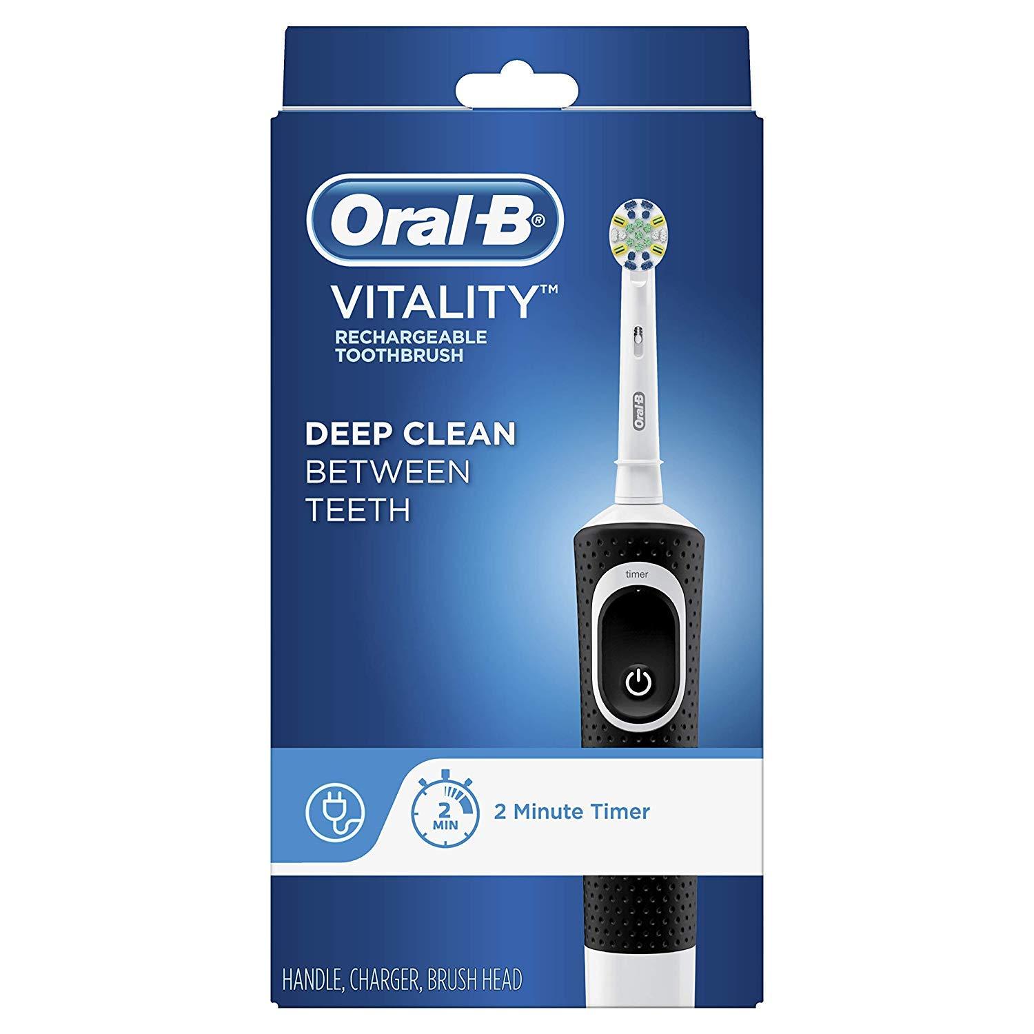 image:imageOralB Vitality FlossAction Electric Toothbrush with Replacement Brush Head PinkBlack