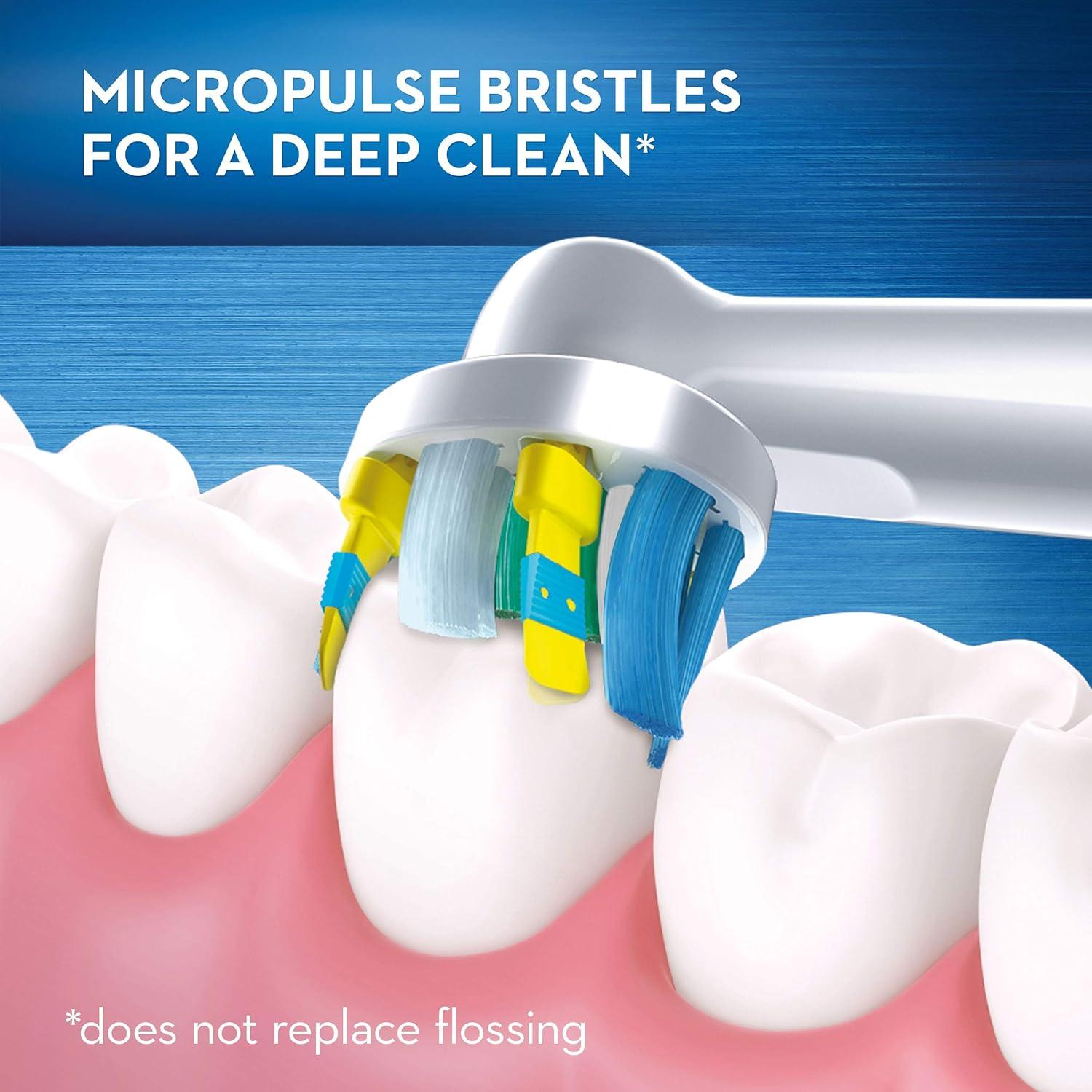 image:imageOralB Vitality FlossAction Electric Toothbrush with Replacement Brush Head PinkWhite Light Grey