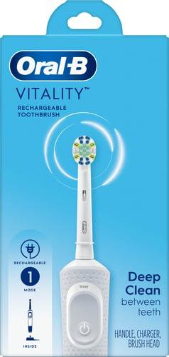 image:imageOralB Vitality FlossAction Electric Toothbrush with Replacement Brush Head PinkWhite Light Grey
