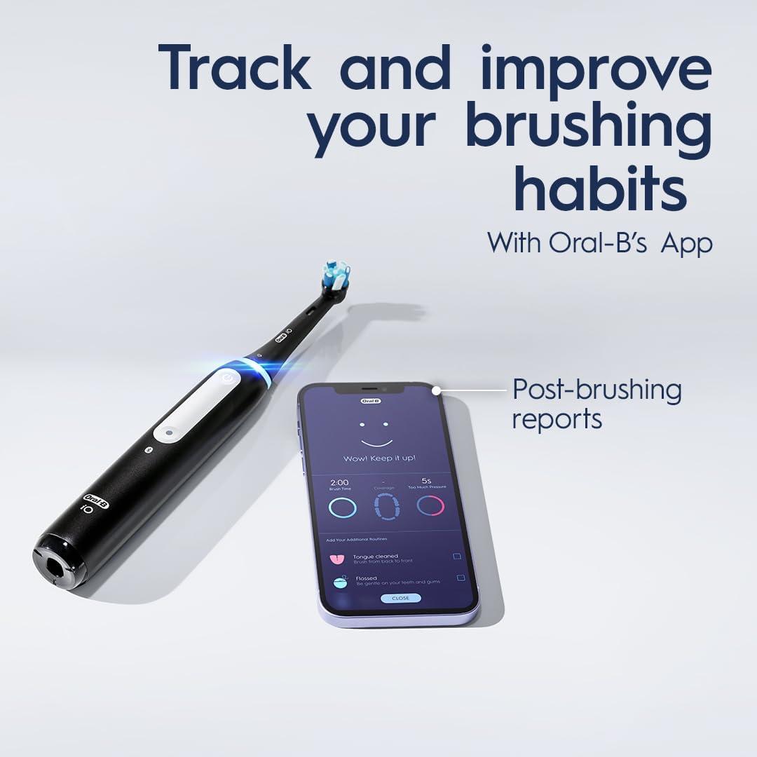 image:imageOralB iO Series 4 Electric Toothbrush with 1 Brush Head Rechargeable ICY BlueIcy Blue