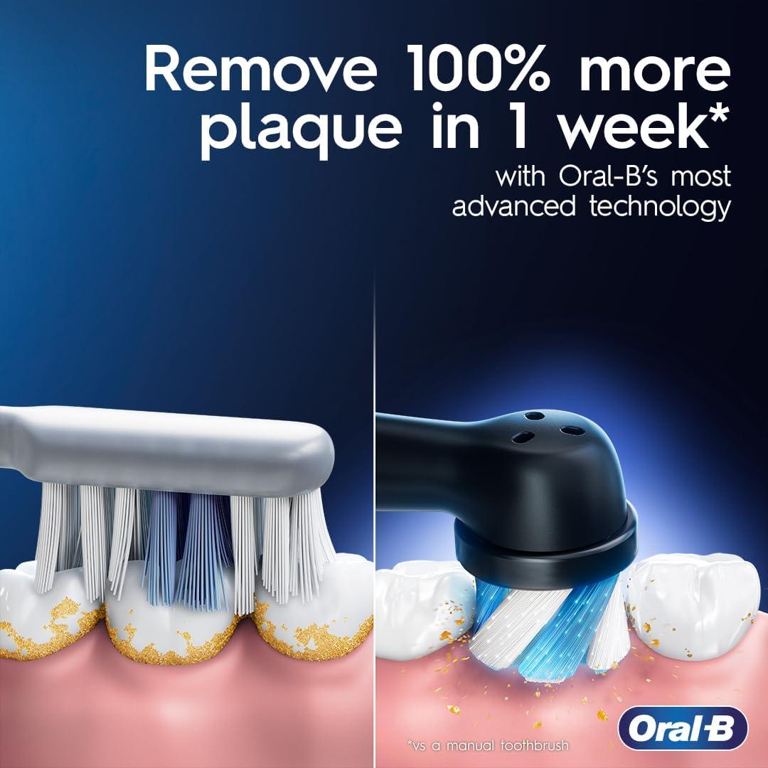 image:imageOralB iO Series 7 Electric Toothbrush with 2 Replacement Brush Heads White AlabasterBlackonyx