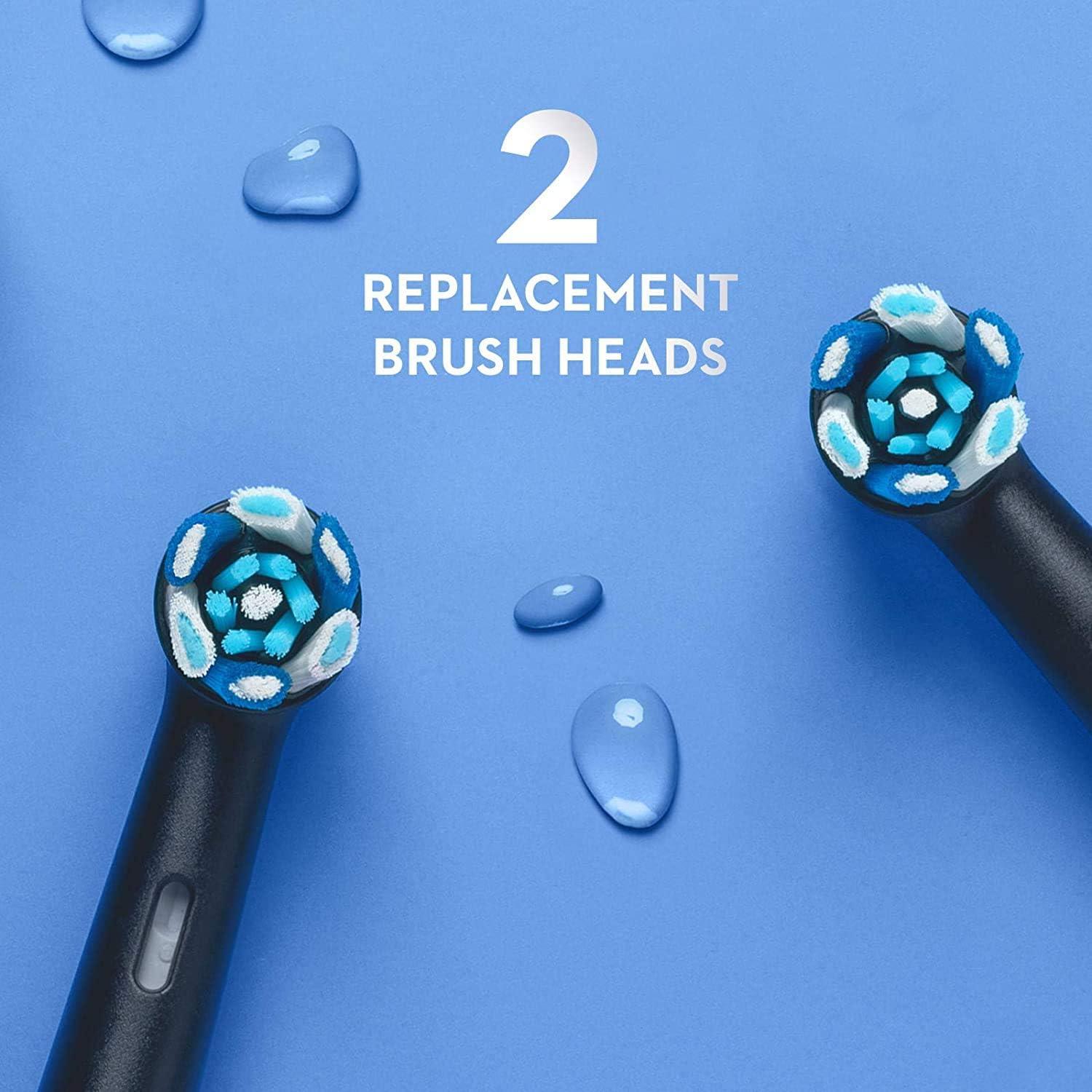 image:imageOralB iO Series 7 Electric Toothbrush with 2 Replacement Brush Heads White AlabasterBlackonyx
