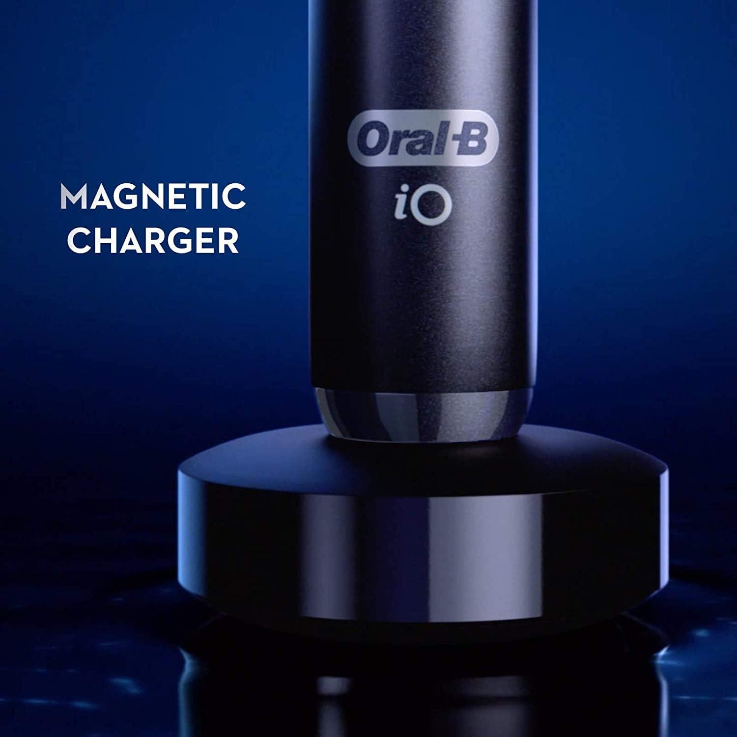image:imageOralB iO Series 7 Electric Toothbrush with 2 Replacement Brush Heads White AlabasterBlackonyx