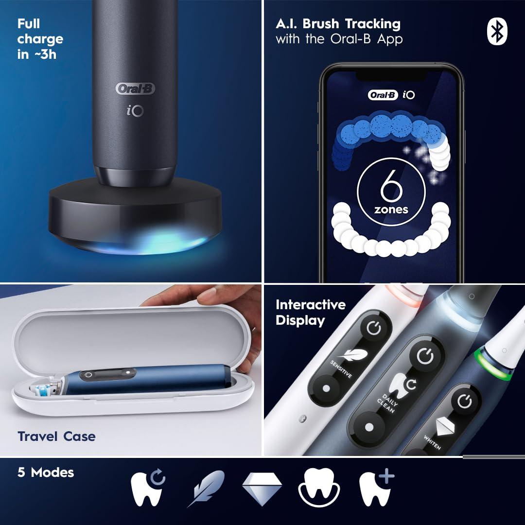 image:imageOralB iO Series 7G Electric Toothbrush with Replacement Brush Head White AlabasterIO7G White
