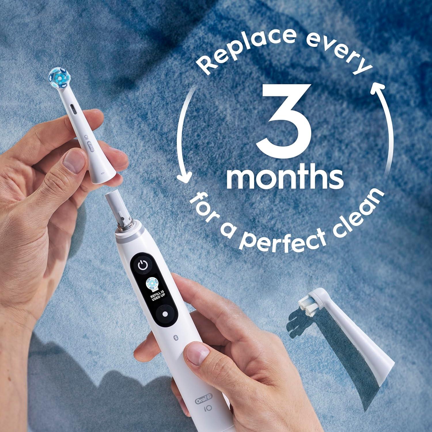 image:imageOralB iO Series 7G Electric Toothbrush with Replacement Brush Head White AlabasterUltimate Clean Refills 2ct