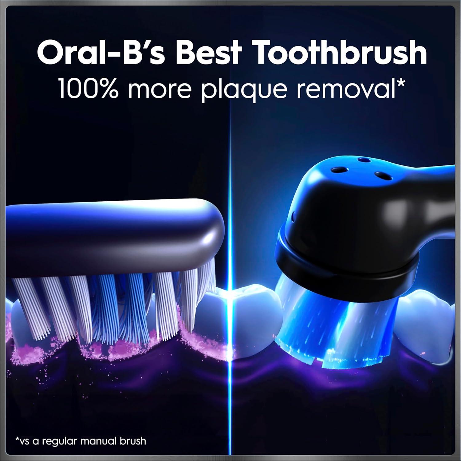 image:imageOralB iO Series 9 Electric Toothbrush with 3 Replacement Brush Heads White AlabasterAquamarine