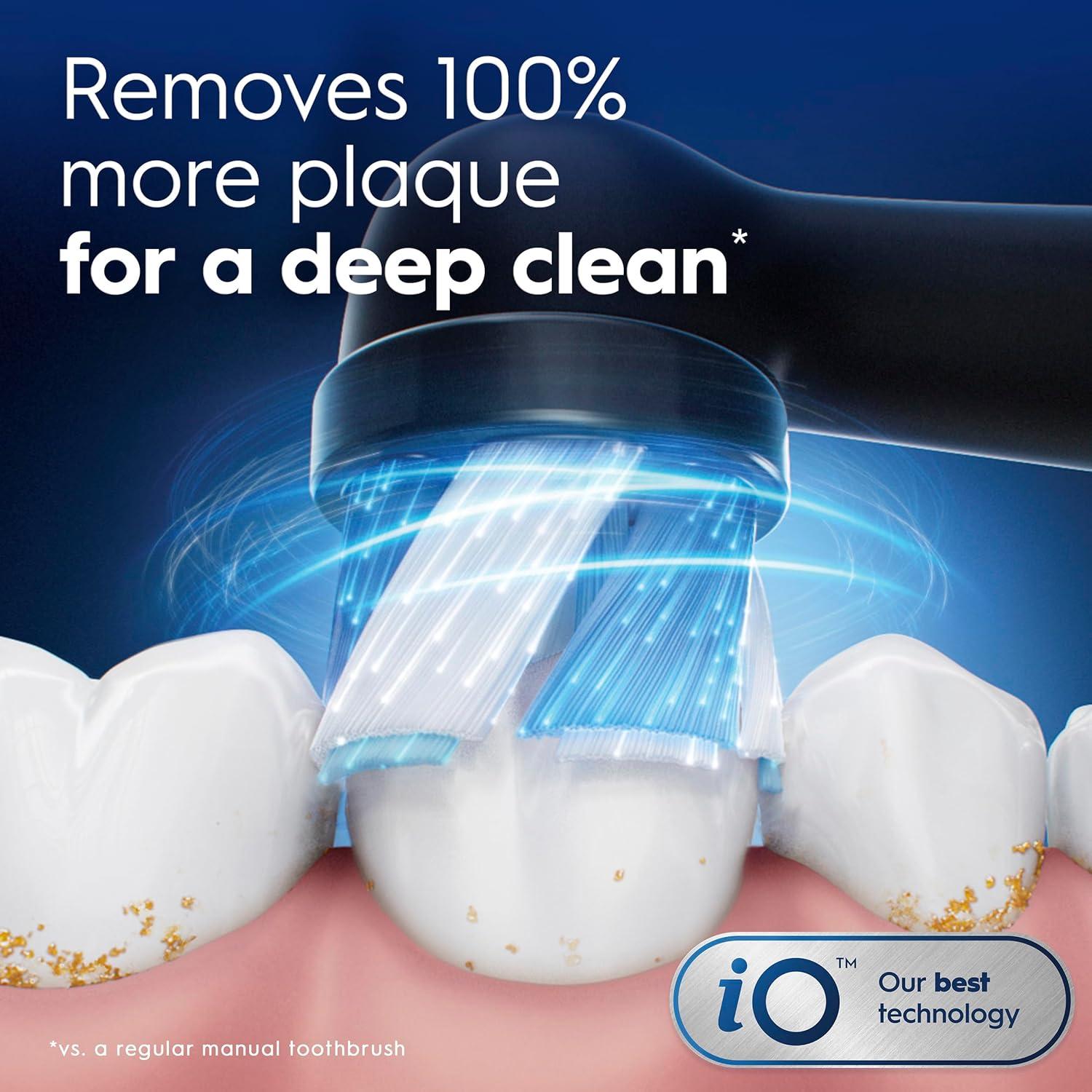 image:imageOralB iO Ultimate Clean Replacement Brush Heads 5 Count 4 Ultimate Clean 1 Gum amp Sensitive WhiteBlack
