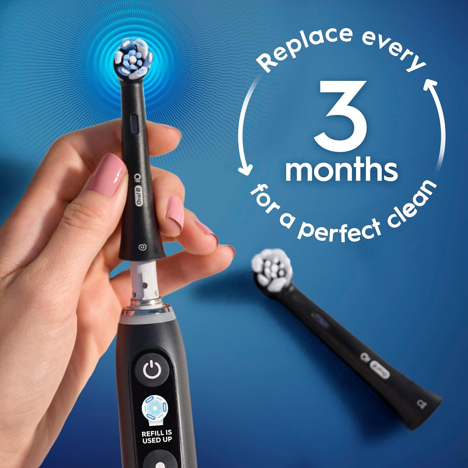 image:imageOralB iO Ultimate Clean Replacement Brush Heads 5 Count 4 Ultimate Clean 1 Gum amp Sensitive WhiteBlack