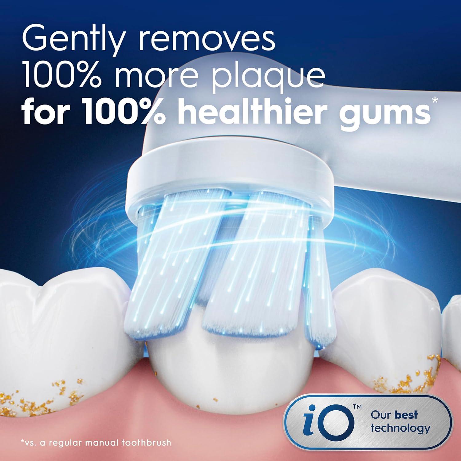 image:imageOralB iO Ultimate Clean Replacement Brush Heads 5 Count 4 Ultimate Clean 1 Gum amp Sensitive WhiteWhite