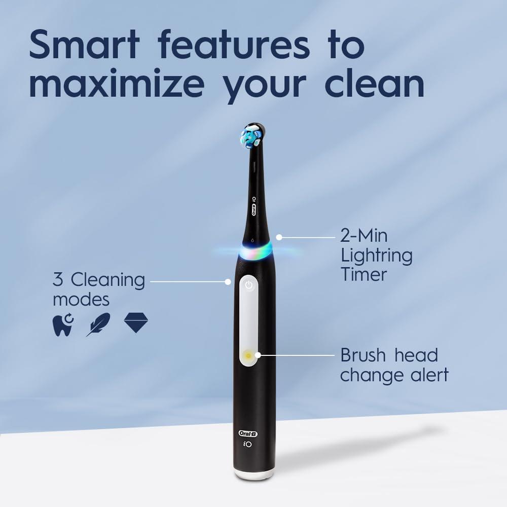 image:imageOralB iO3 Electric Toothbrush 1 with 1 Ultimate Clean Brush Head and 1 Charger BlueIcy Blue