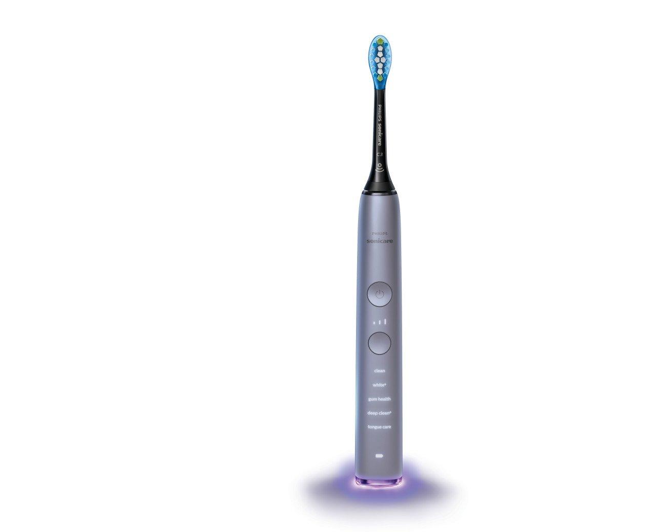 image:imagePhilips Sonicare DiamondClean Smart 9500 Series Rechargeable Electric Power Toothbrush with Charging Travel Case Complete Oral Care Black Frustration Free Packaging HX992435Grey