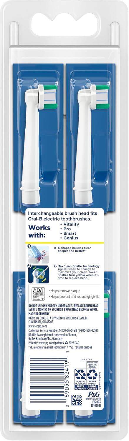 image:imagePrecision Clean XFilament Replacement Brush Heads 4 CountWhite