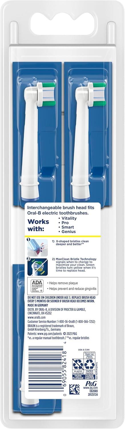 image:imagePrecision Clean XFilament Replacement Brush Heads 4 CountWhite
