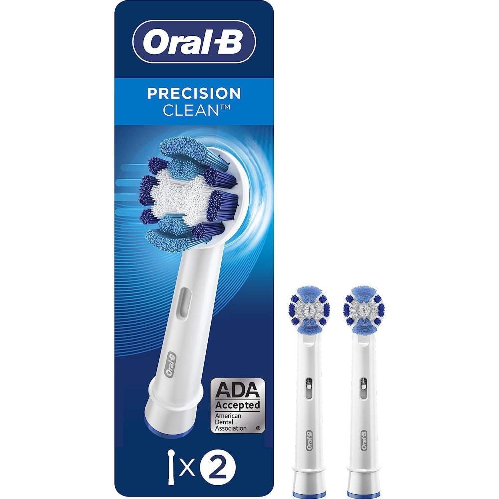 image:imageOralB Precision Clean Replacement Brush Heads for an OralB Electric Toothbrush Pack of 2Toothbrush Refills 2ct