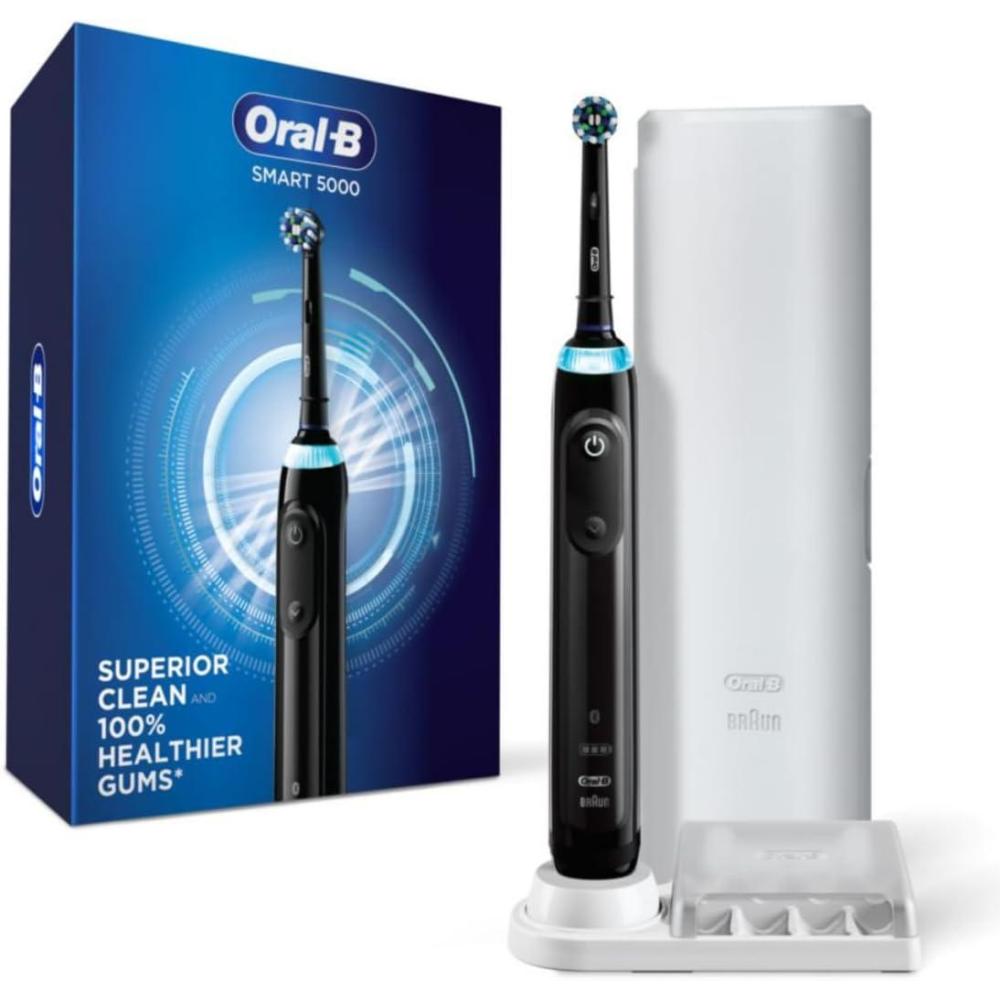 image:imageOralB Pro 5000 Smartseries Power Rechargeable Electric Toothbrush with Bluetooth Connectivity Black EditionBlack
