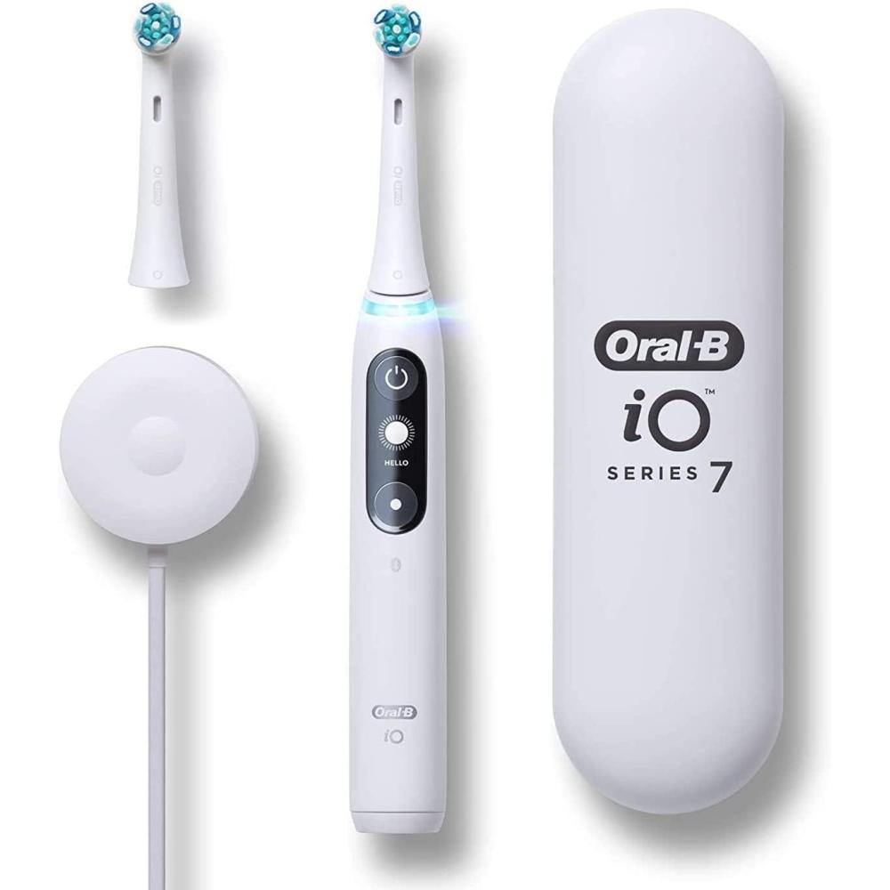image:imageOralB iO Series 7 Electric Toothbrush with 2 Replacement Brush Heads White AlabasterWhite Alabaster