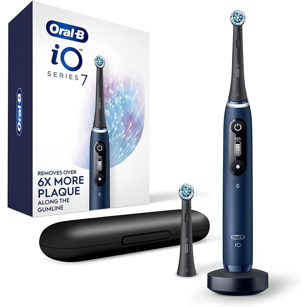 image:imageOralB iO Series 7G Electric Toothbrush with 1 Replacement Brush Head Black OnyxBlue