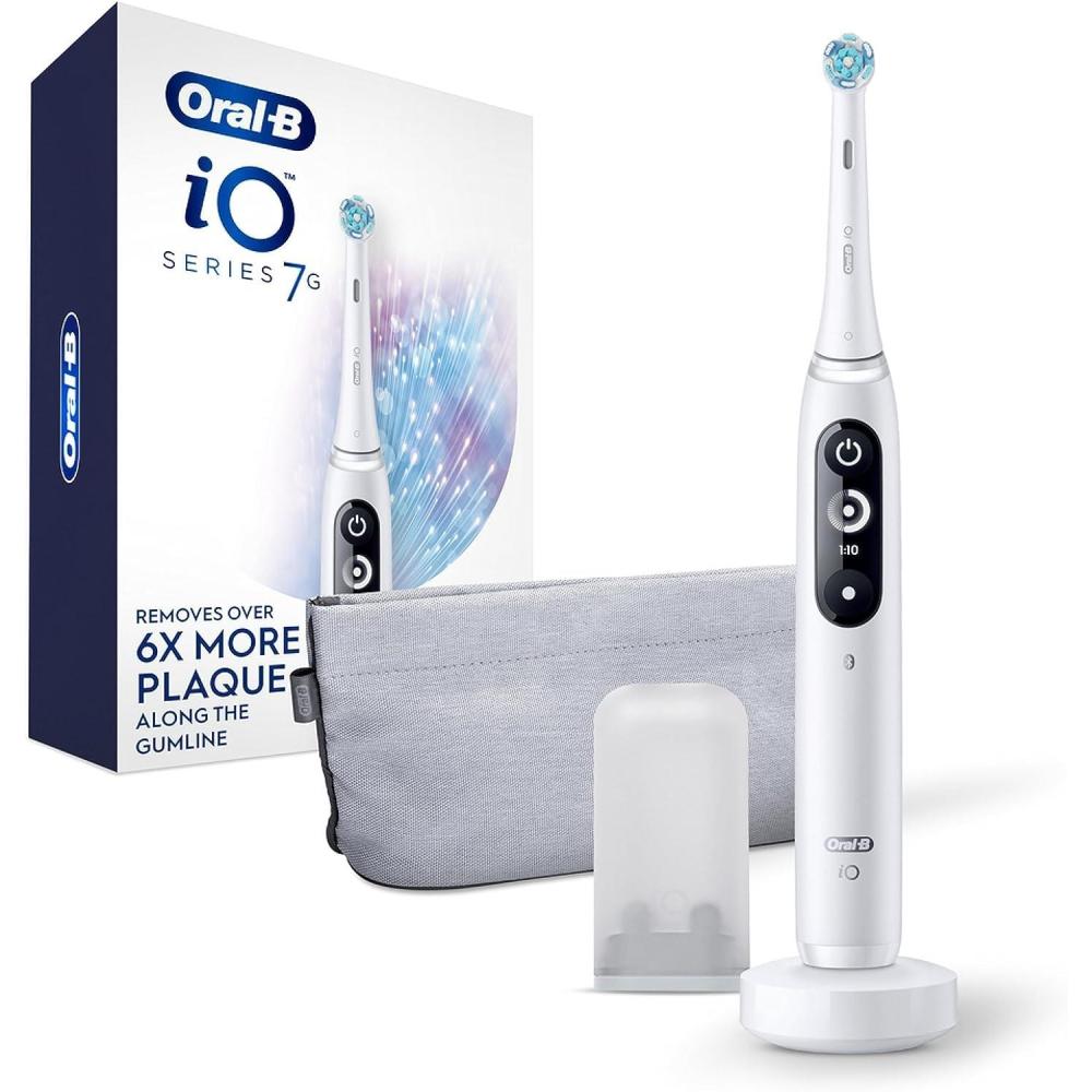 image:imageOralB iO Series 7G Electric Toothbrush with Replacement Brush Head White AlabasterIO7G White