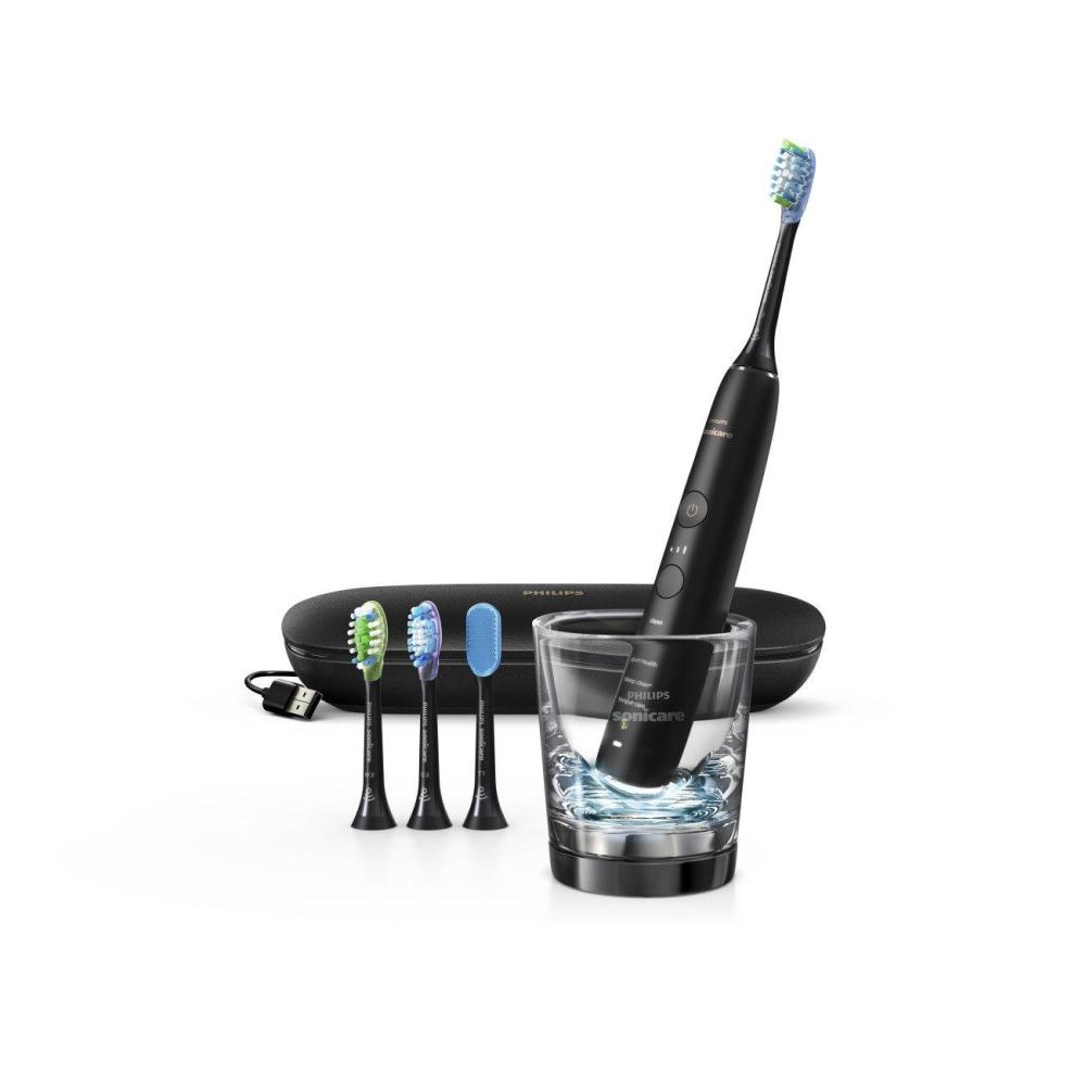 image:imagePhilips Sonicare DiamondClean Smart 9500 Series Rechargeable Electric Power Toothbrush with Charging Travel Case Complete Oral Care Black Frustration Free Packaging HX992435Black