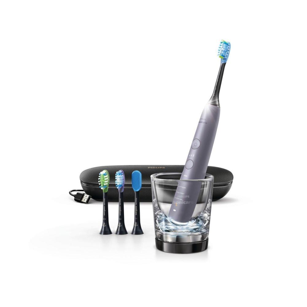image:imagePhilips Sonicare DiamondClean Smart 9500 Series Rechargeable Electric Power Toothbrush with Charging Travel Case Complete Oral Care Black Frustration Free Packaging HX992435Grey