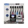image:imageOralB 3D White Charcoal toothbrush 2 count MEDIUM manual tootbrush pack Whitens teeth removes plaque and stains tongue scraper tooth brush6 Count Pack of 1