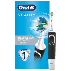 Oral-B Vitality FlossAction Electric Toothbrush with Replacement Brush Head, Pink(Black)