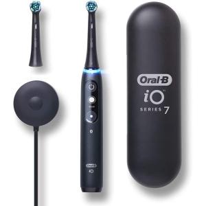 Oral-B iO Series 7 Electric Toothbrush with 2 Replacement Brush Heads, White Alabaster(Blackonyx)