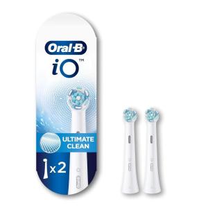 Oral-B iO Series 7G Electric Toothbrush with Replacement Brush Head, White Alabaster(Ultimate Clean Refills (2ct))