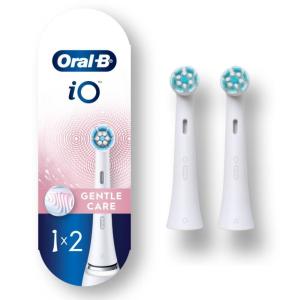 Oral-B iO Series Gentle Care Electric Toothbrush Replacement Brush Heads for an Oral-B Electric Toothbrush, 4 Count, White(2 Count (Pack of 1))