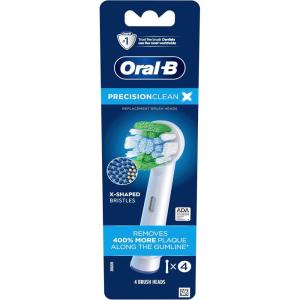 Precision Clean X-Filament Replacement Brush Heads, 4 Count(White)