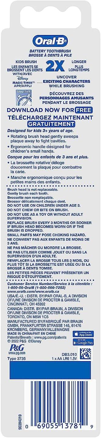 image:imageOralB Kids Battery Toothbrush Featuring Disneys Mickey Mouse Soft Bristles for Kids 3Pink