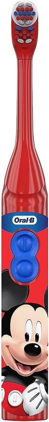 image:imageOralB Kids Battery Toothbrush Featuring Disneys Mickey Mouse Soft Bristles for Kids 3Red