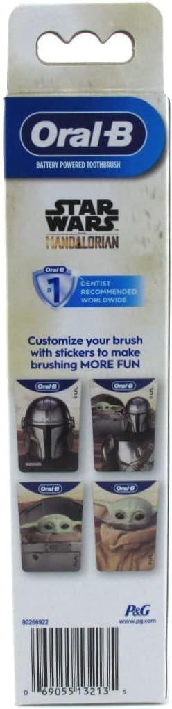 image:imageOralB Kids Battery Toothbrush Featuring Star Wars The Mandalorian for Kids 3Black