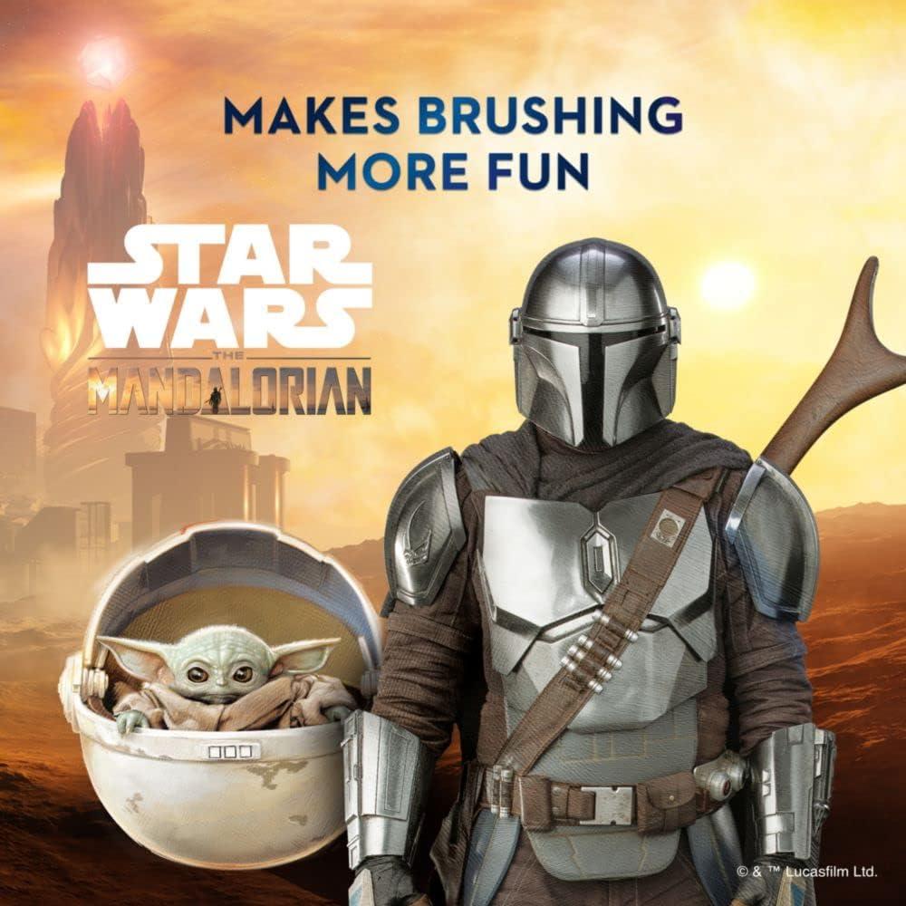 image:imageOralB Kids Battery Toothbrush Featuring Star Wars The Mandalorian for Kids 3Black