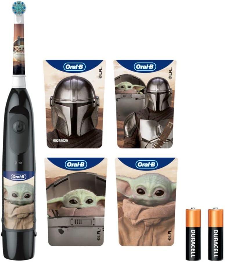 image:imageOralB Kids Battery Toothbrush Featuring Star Wars The Mandalorian for Kids 3Black