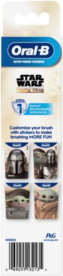 image:imageOralB Kids Battery Toothbrush Featuring Star Wars The Mandalorian for Kids 3Black