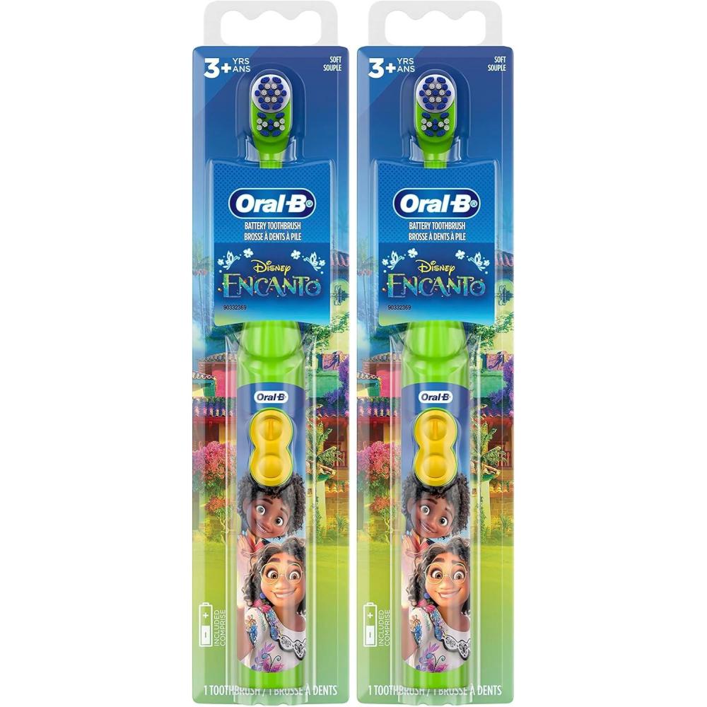 image:imageOralB Kids Battery Toothbrush Featuring Disneys Encanto Soft Bristles for Kids 31 Count Pack of 2