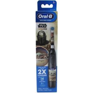 Oral-B Kid’s Battery Toothbrush Featuring Star Wars The Mandalorian, for Kids 3+(Black)