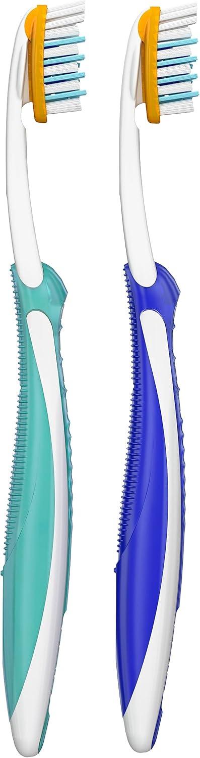 image:imageOralB 3D White Deep Stain Remover toothbrushes 6 Count Toothbrush Soft Removes 90 of Surface Stains whitens Teeth deep Reach removes Plaque and Stains Tooth BrushBlue
