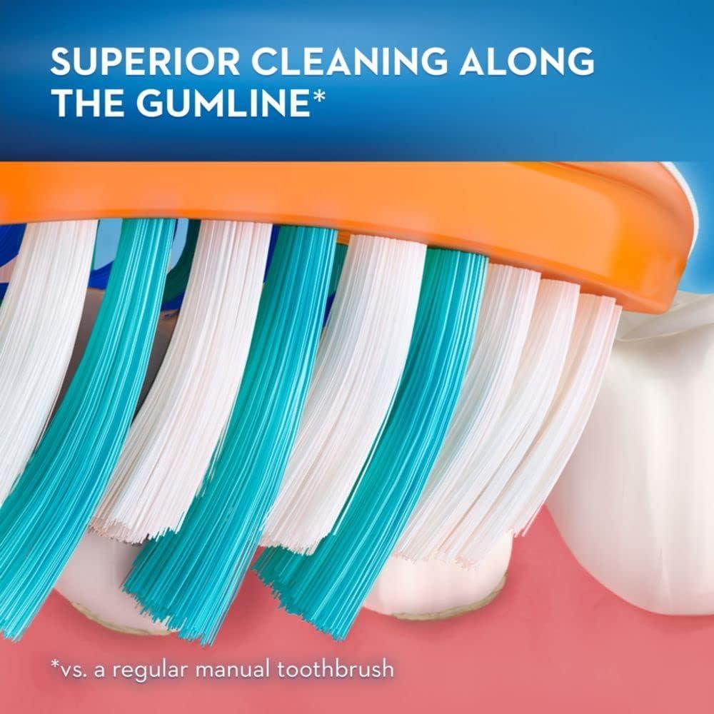 image:imageOralB 3D White Deep Stain Remover toothbrushes 6 Count Toothbrush Soft Removes 90 of Surface Stains whitens Teeth deep Reach removes Plaque and Stains Tooth BrushMulticolor